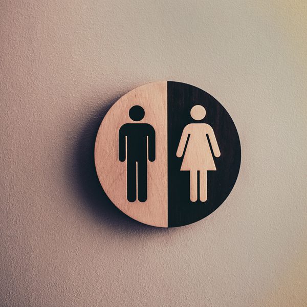 Bathroom signage