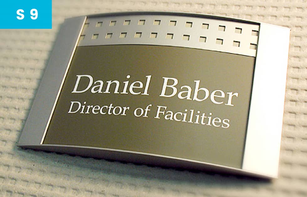 Daniel Baber Door signage by iSpace Office