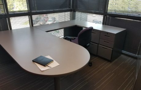 u shaped office desk