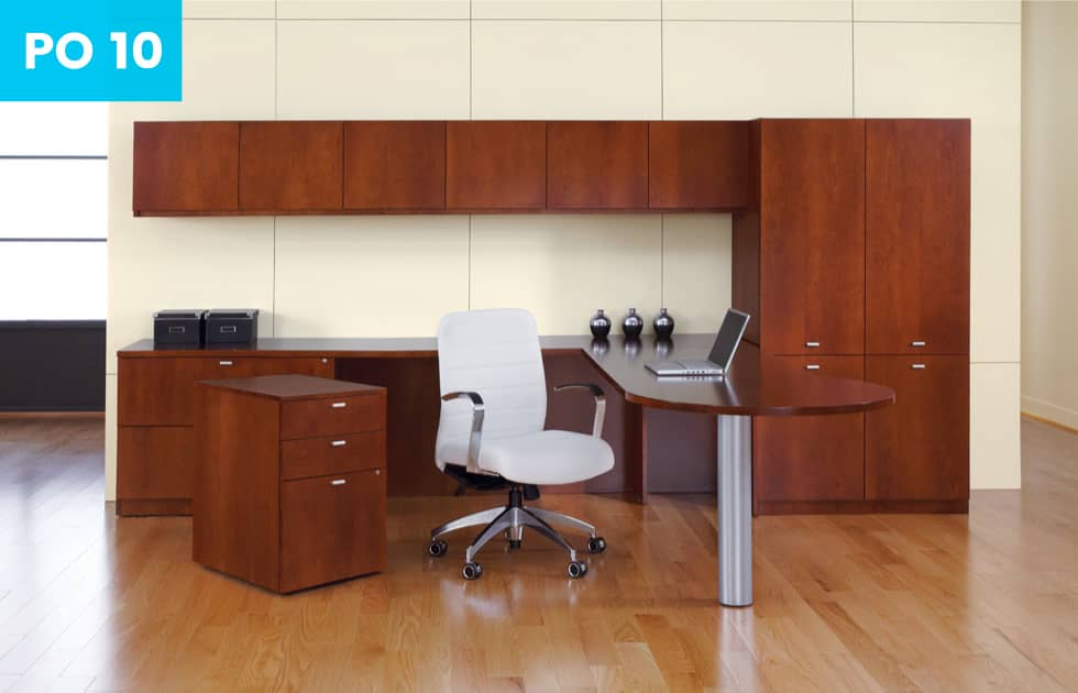 walnut office desk